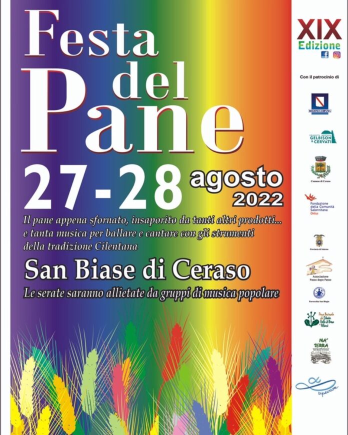 Festa del Pane a San Biase di Ceraso il 27 e 28 agosto 2022