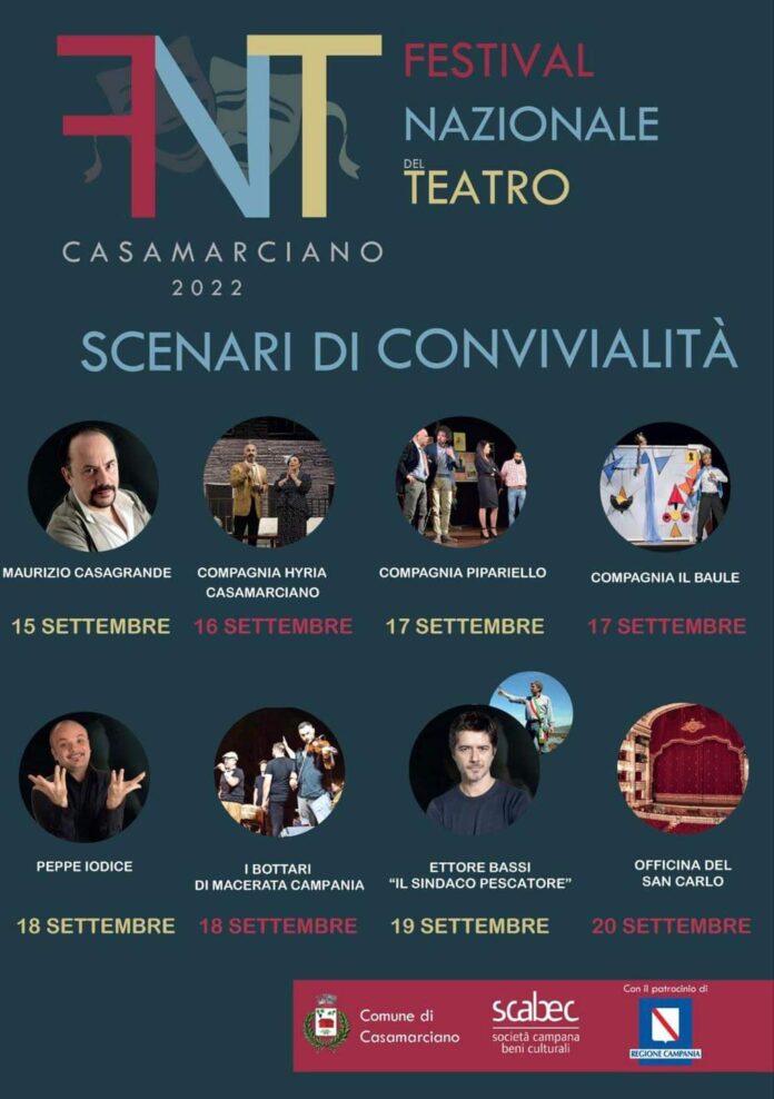 Casamarciano: al via il Festival nazionale del Teatro. In cartellone Maurizio Casagrande ed Ettore Bassi