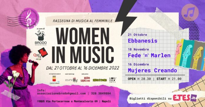 Women in Music - Rassegna di musica al femminile @ FOQUS - Fondazione Quartieri Spagnoli