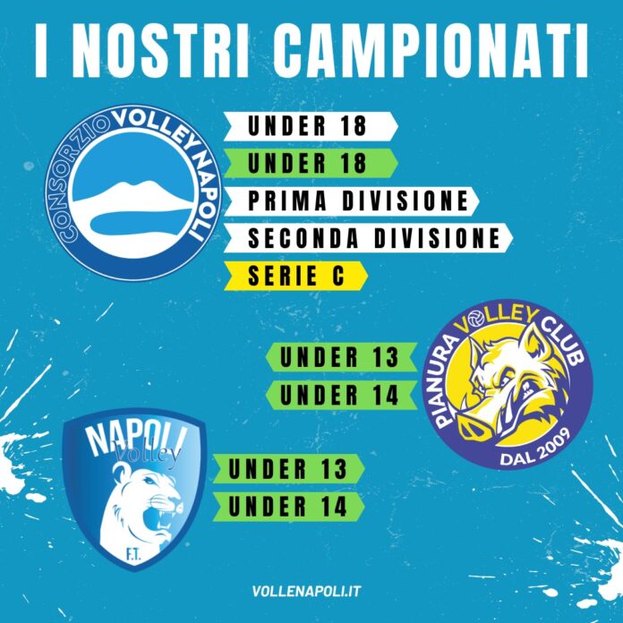 Il Consorzio Volley Napoli annuncia l’avvio di nove campionati federali giovanili