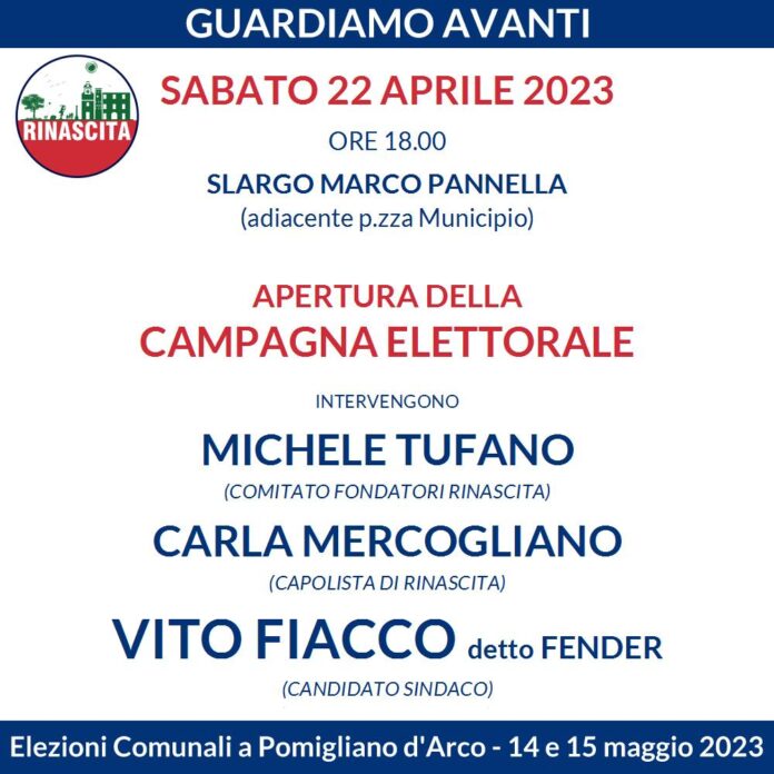 Pomigliano d’Arco: il candidato a sindaco Vito Fiacco detto Fender apre la campagna elettorale