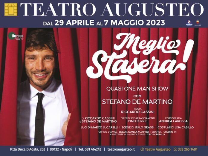 Teatro Augusteo: Stefano de Martino in “Meglio stasera!”