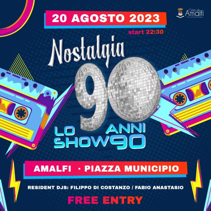 Amalfi: uno show travolgente in un revival della disco music dei mitici anni ‘90