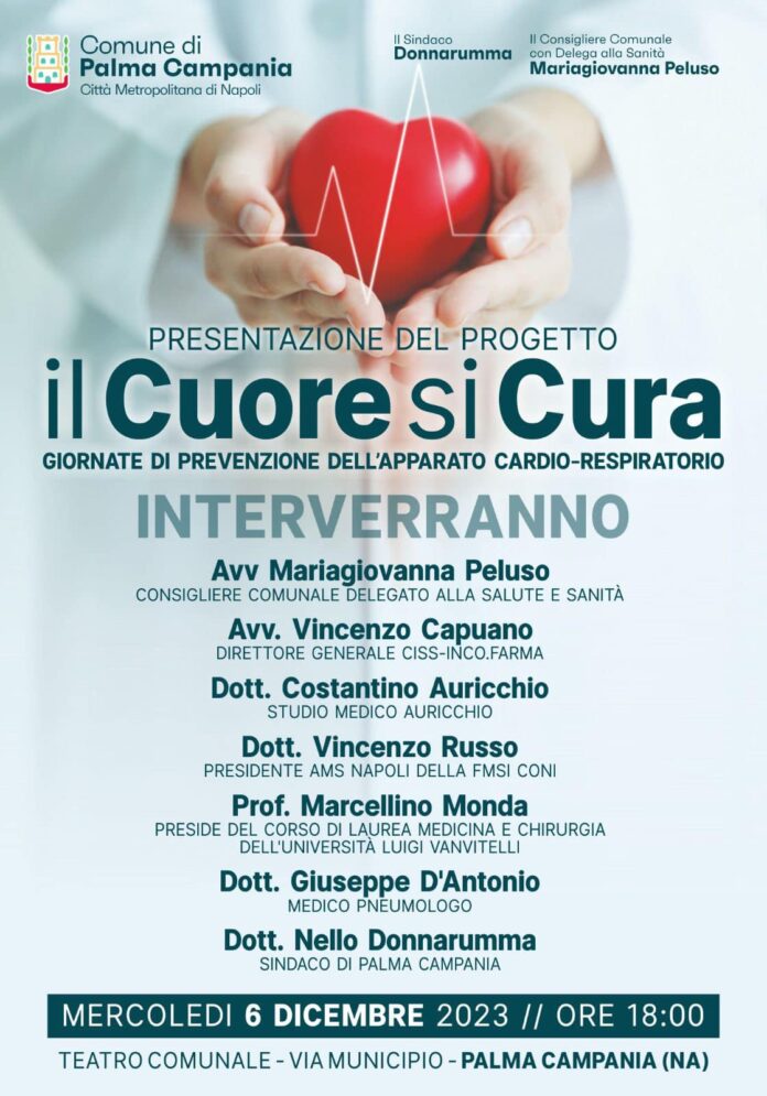 Palma Campania. “Il cuore si cura”, progetto per la prevenzione delle malattie cardiorespiratorie