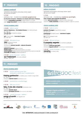 AstraDocFest, a Napoli una festa del cinema del reale con proiezioni, incontri e masterclass dal 9 all’11 maggio